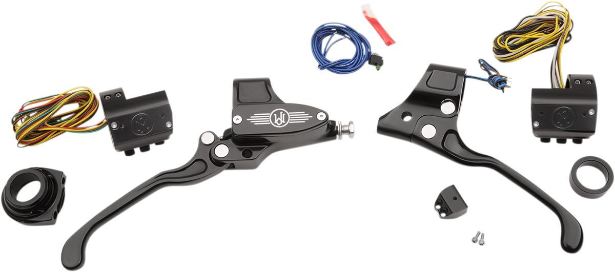 Performance Machine (Pm) Handlebar Control Kits Cable Black Hand Ctrl