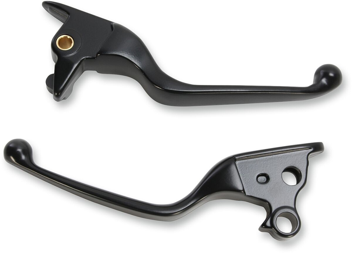 Drag Specialties Black Hand Lever Set Levers Blk St 15-22