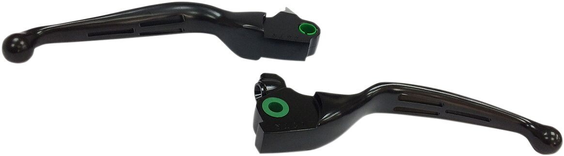 Drag Specialties Slotted Wide Blade Lever Sets Matte Black Leve Hand S