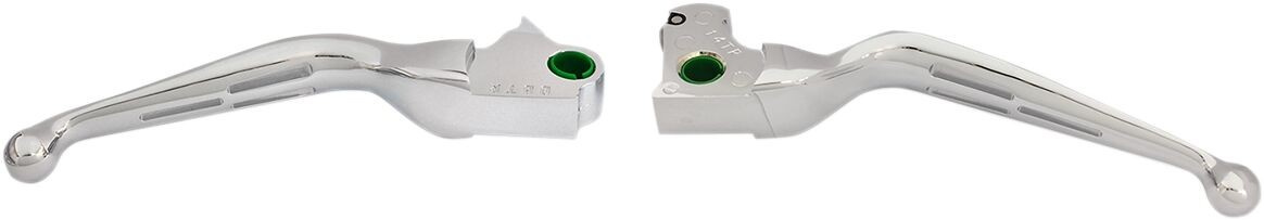 Drag Specialties Slotted Wide Blade Lever Sets Chrome Levers Hand Slt