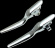 Drag Specialties Levers - Lsr - Chrome Levers Lsr Chr 21-22Tour Drag Specialties Levers - Lsr - Chrome Levers Lsr Chr 21-22Tour