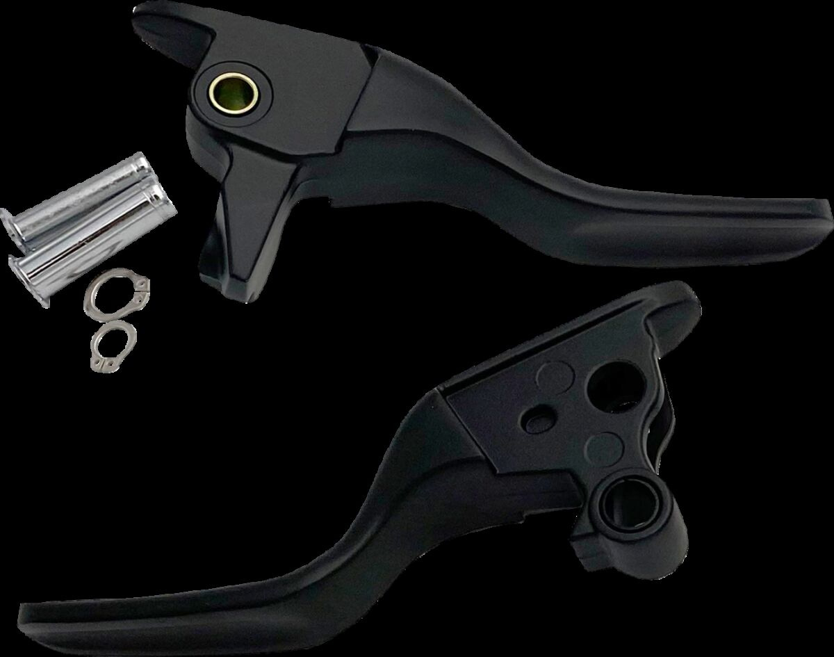 Drag Specialties Lever Set Short Blk 08-13 Tour Lever Set Short Matte
