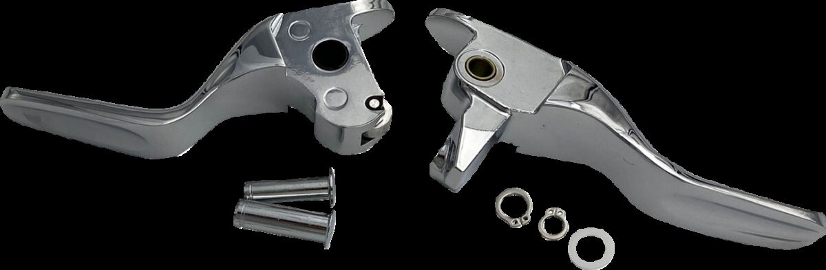 Drag Specialties Lever Set Short Chr 14-16 Tour Lever Set Short Chrome