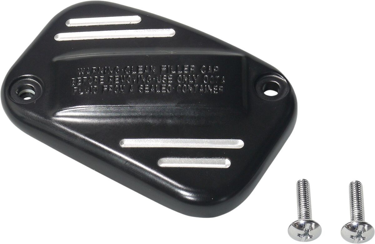 Drag Specialties Black Master Cylinder Cover For '15+ Softail Cover M/