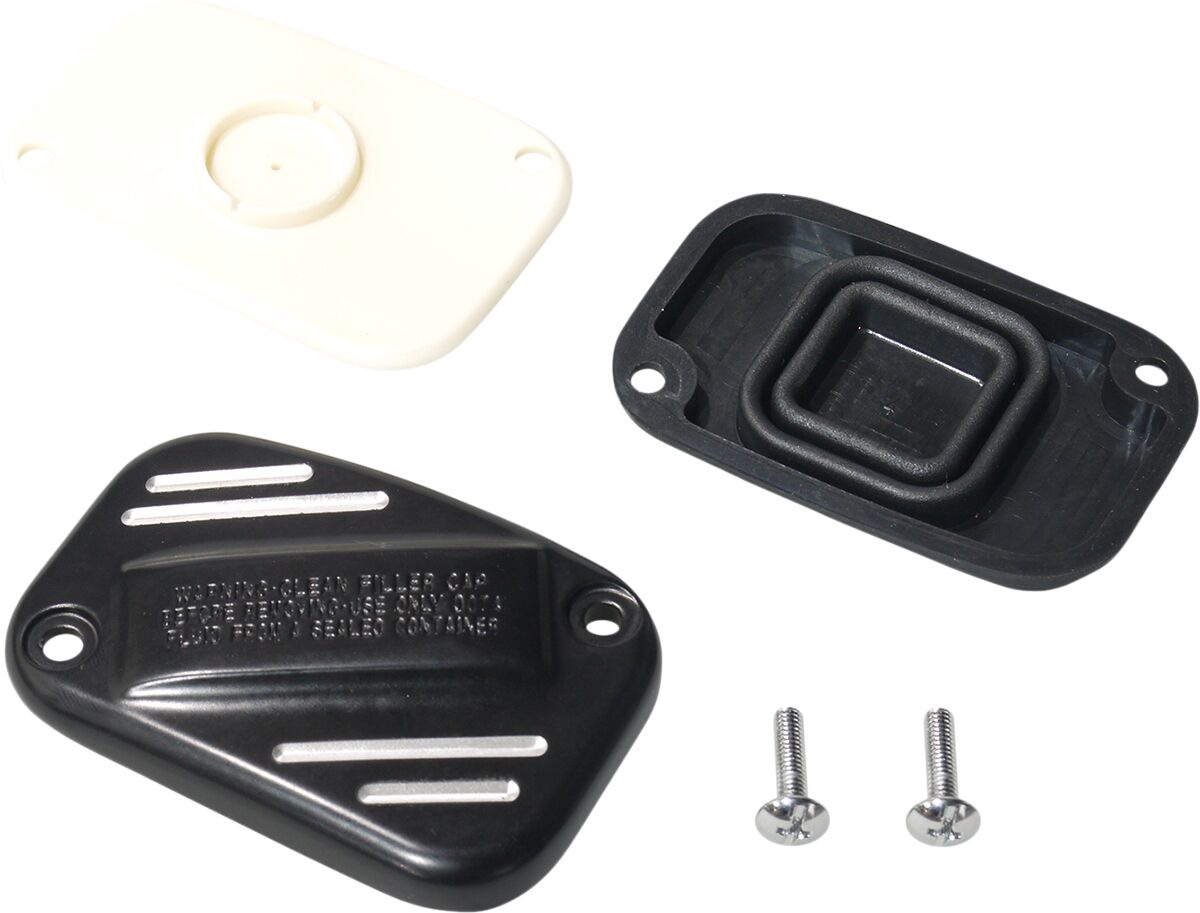 Drag Specialties Black Master Cylinder Cover For '15+ Softail Cover M/