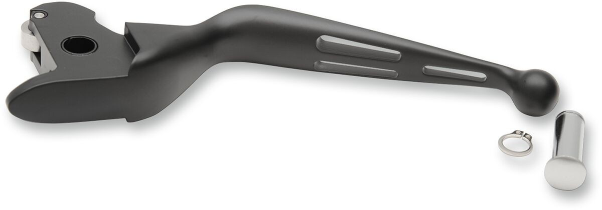 Drag Specialties Clutch Lever Slotted Wide Blade Matt Black Lever Slot