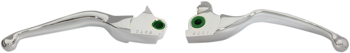 Drag Specialties Lever Set Smooth Wide Blade Chrome Lever Brk Chr Trke