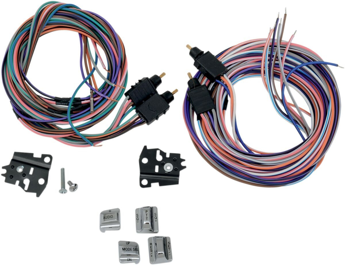 Drag Specialties Switch Kit Radio/Cruise-Control Chrome Switch Kt Chr