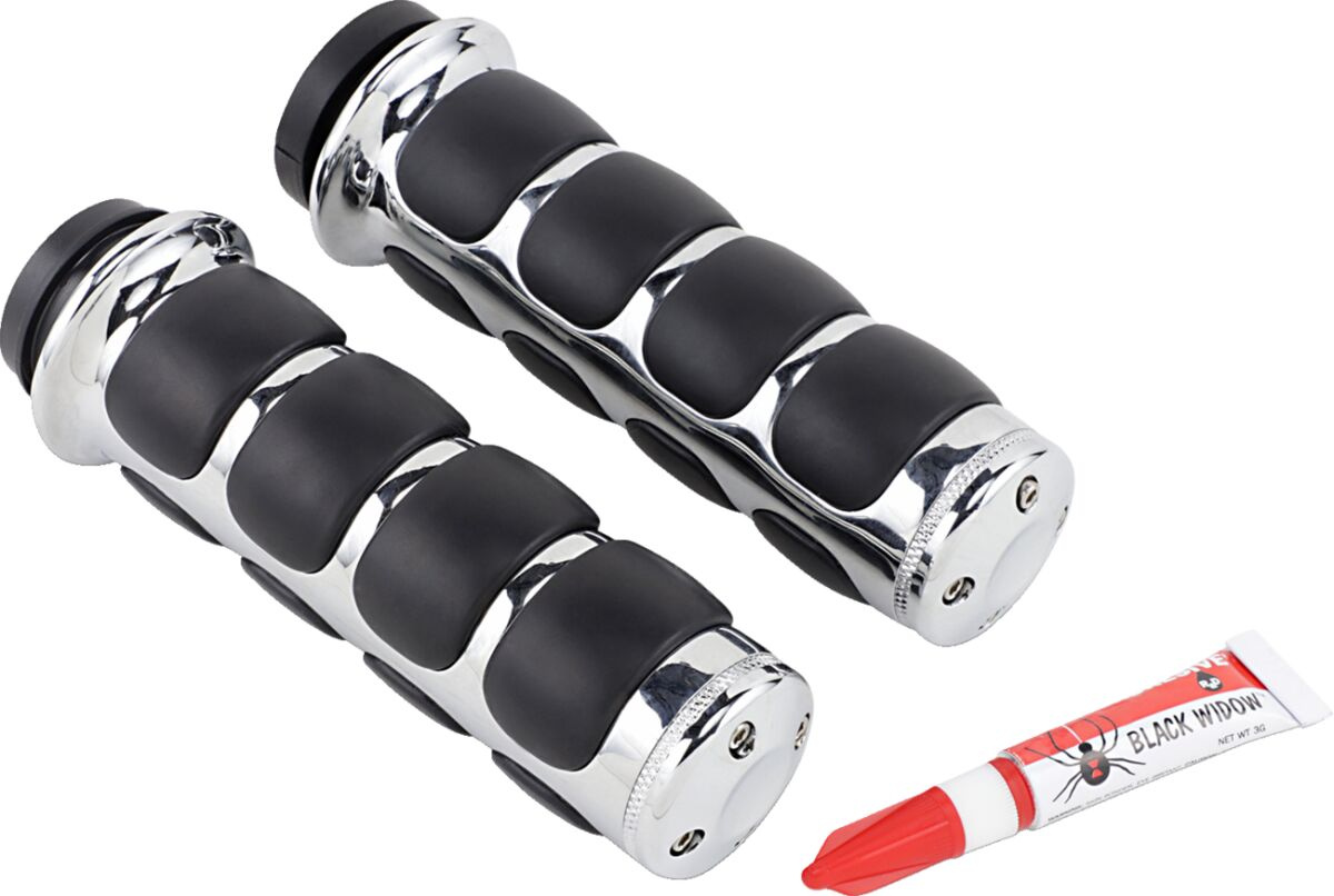 Kuryakyn Iso-Grips For Electronic Throttle Chrome Grips Iso - Hd 08-Up