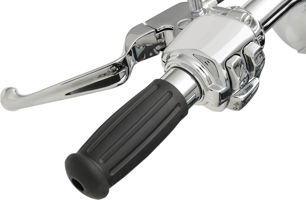 Drag Specialties Grips Vintage Touring Chrome/Rubber Grips Vntge 08-22