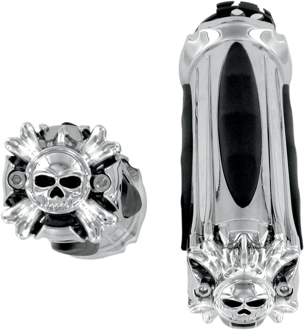 Kuryakyn Zombie Grips For Dual Cable Throttle Grips Zombie - Hd 82-Up