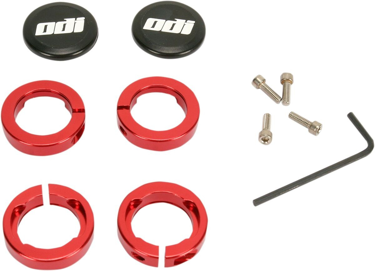 Odi Clamp Lock Jaw Handlebar End Plug Red Clamps Lock Jaw Wc Rd