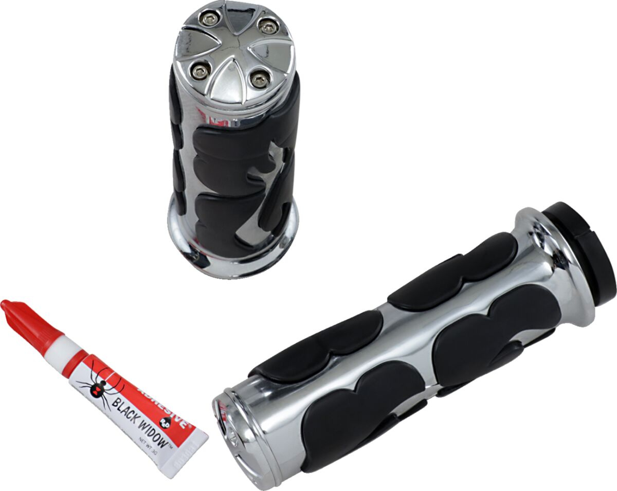 Kuryakyn Iso-Flame Grips For Electronic Throttle Grip Iso Flame Tbw