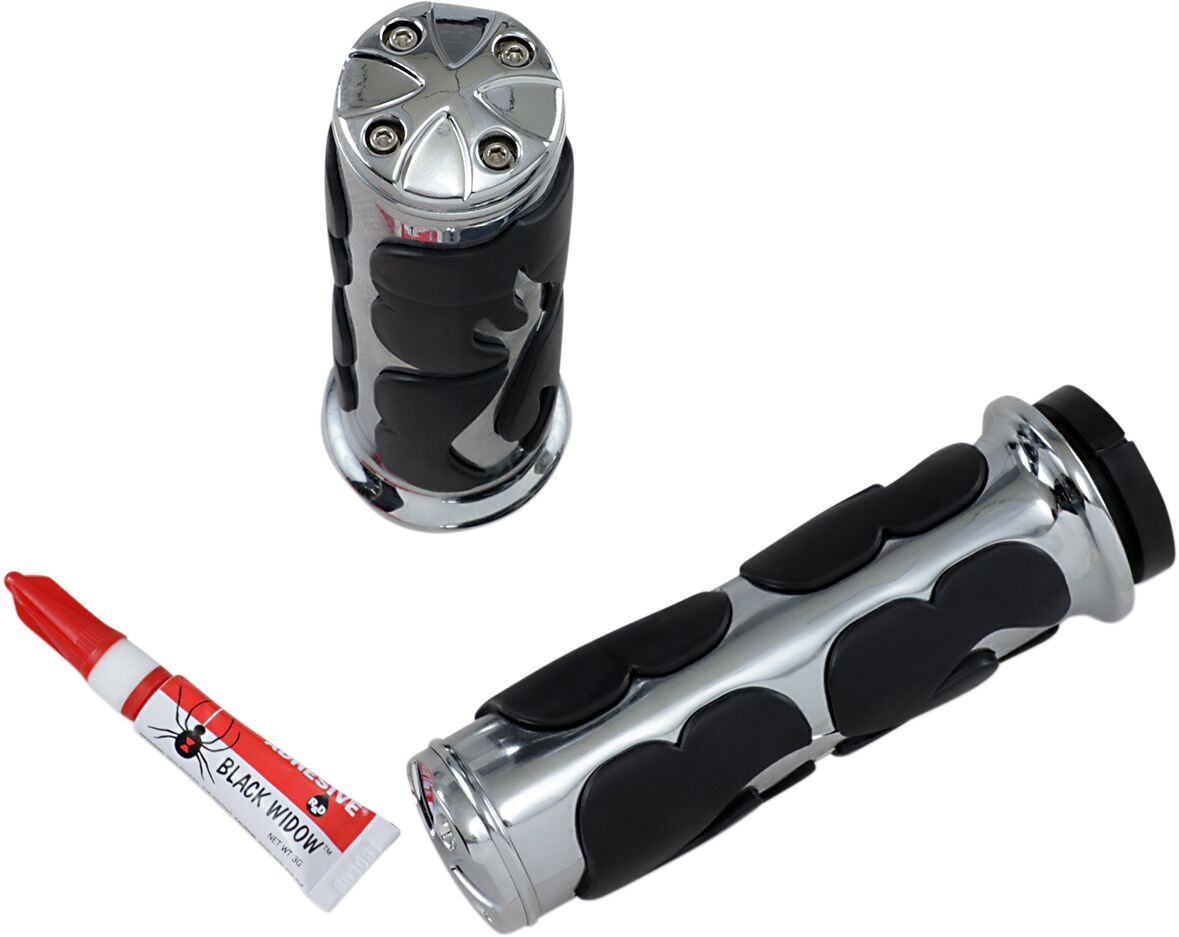 Kuryakyn Iso-Flame Grips For Electronic Throttle Grip Iso Flame Tbw