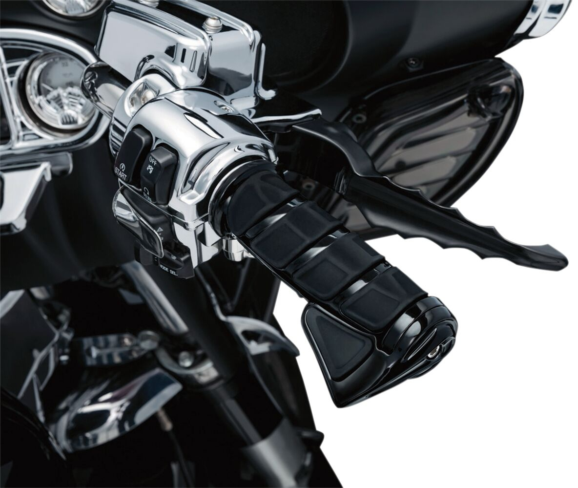 Kuryakyn Grips Kinetic For Electronic Throttle Black Grips Kinetic - H