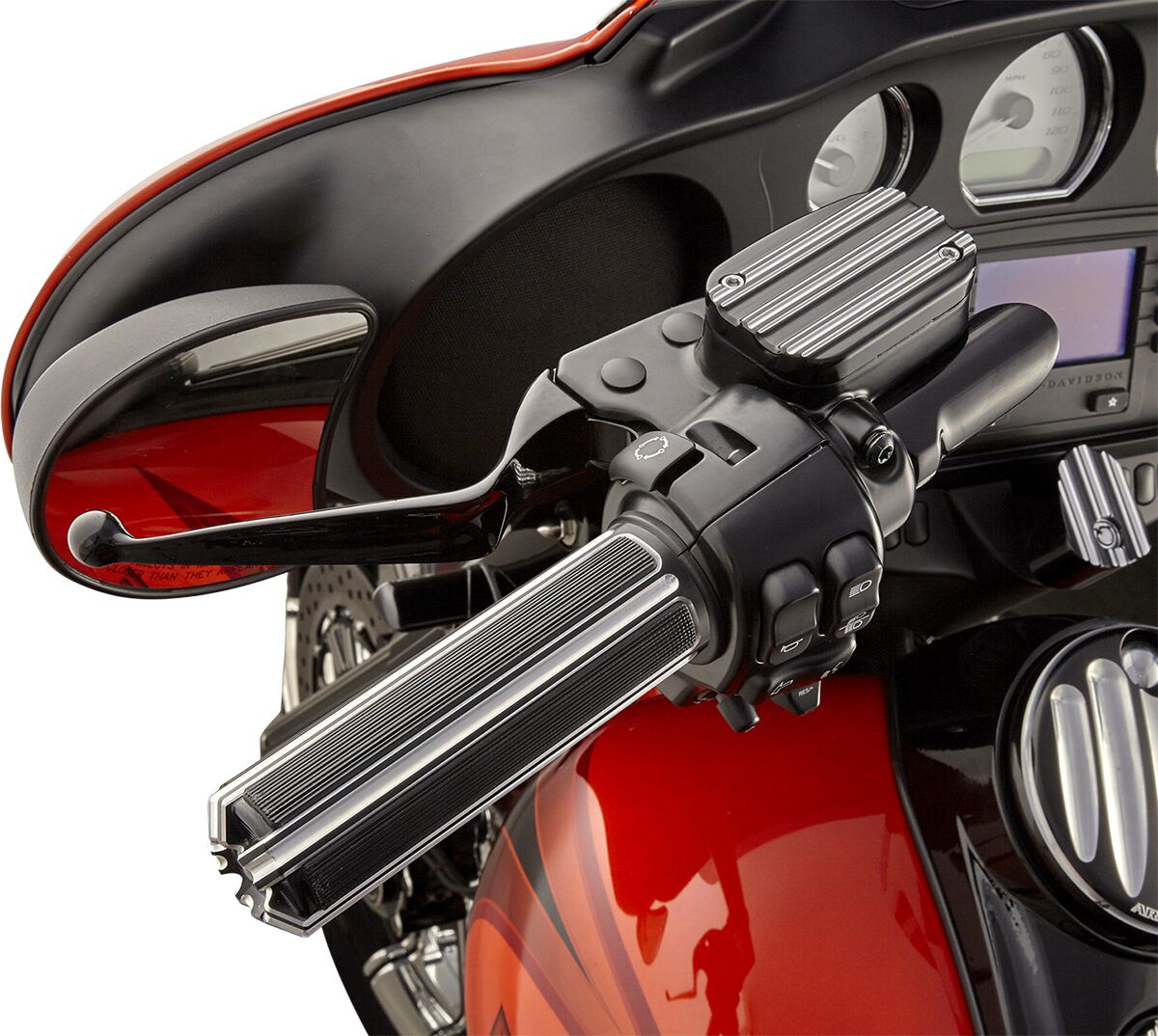 Arlen Ness Grips 10-Gauge Throttle By Cable Black Grips - 10 Gauge Com