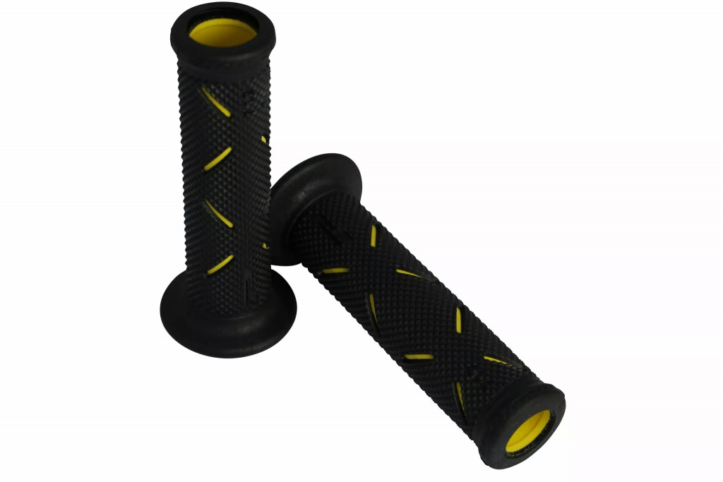 Pro Grip Grips Double Density Road 717 Open End Black/Yellow Grips717