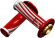 Odi Emig Pro V2 Lock-On Soft Grip Red/White Grip Emig Pro V2 Red/Wht