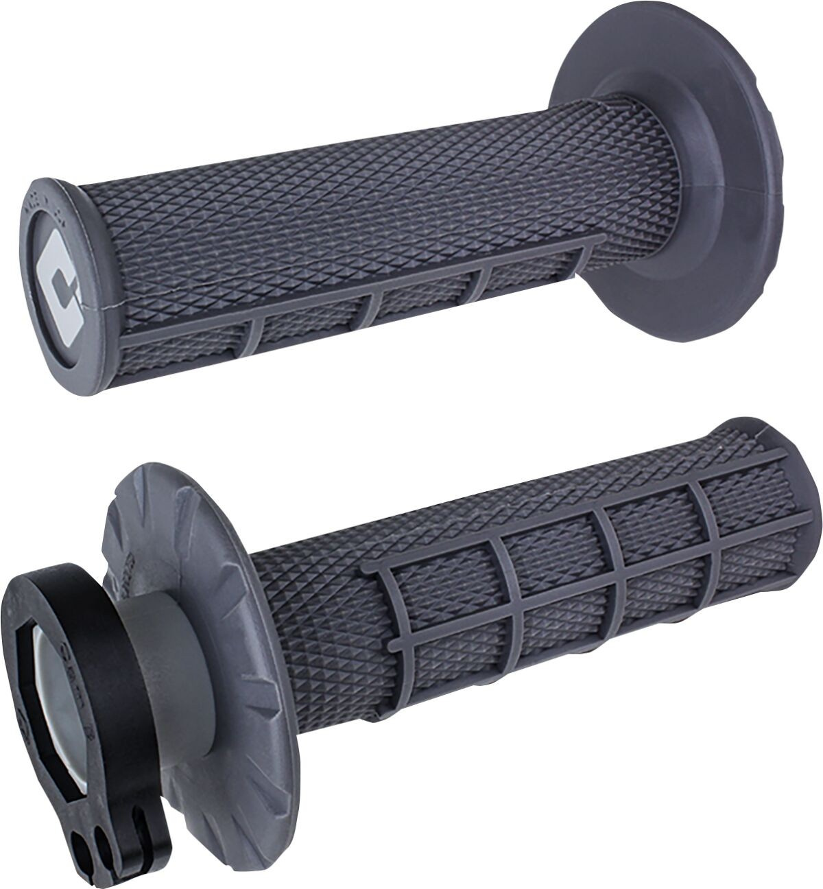 Odi Mx V2 Lock-On Half-Waffle Grip Graphite Grip 1/2 Waffle Mx Grh