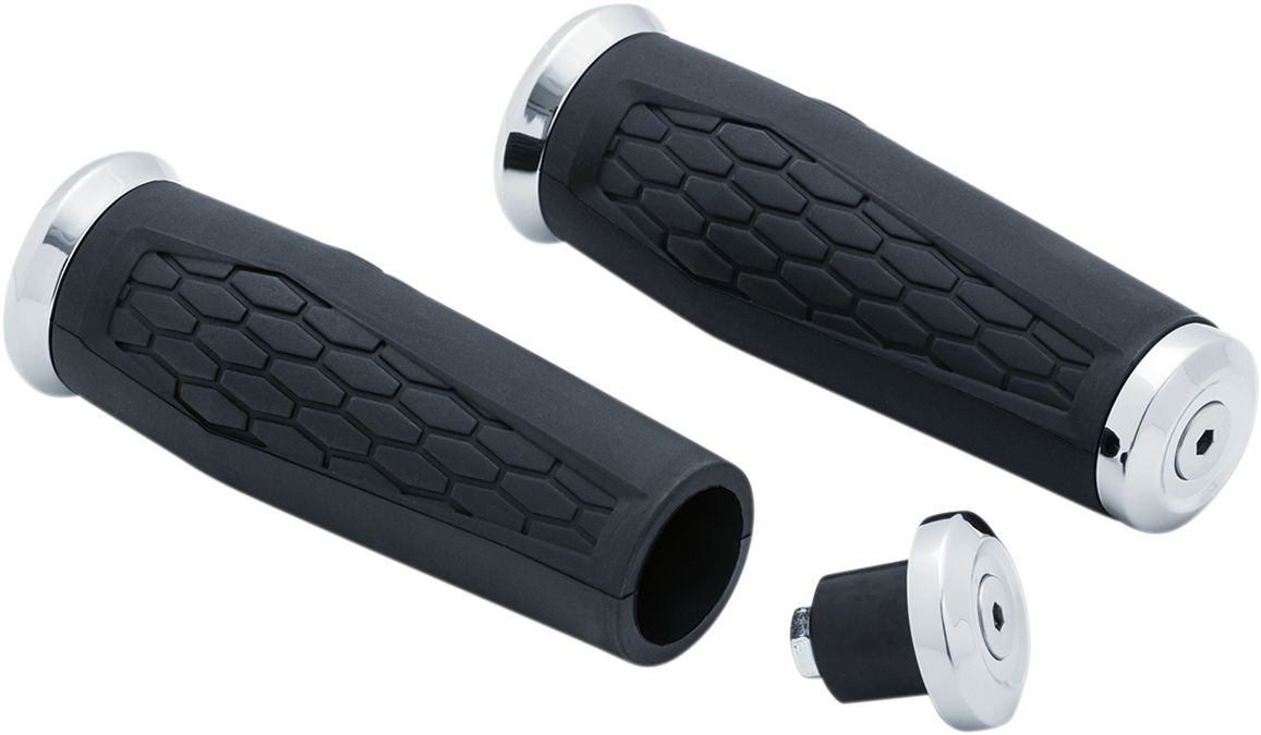 Kuryakyn  Universal Grips Hex - Chrome -