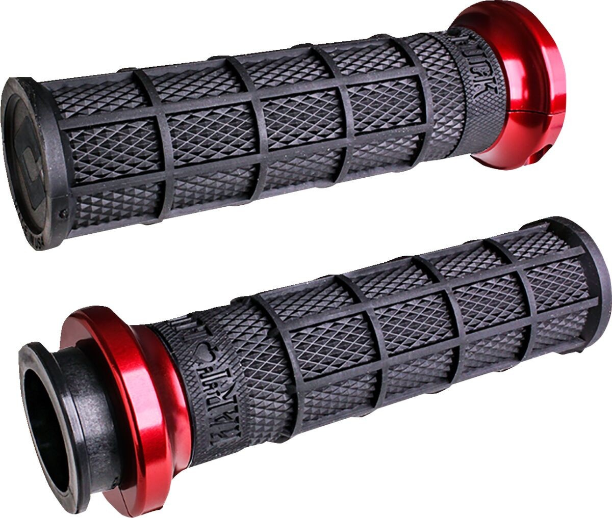 Odi Grips - Indian - Black/Red Vtwin Hart Luck Bk/Rd