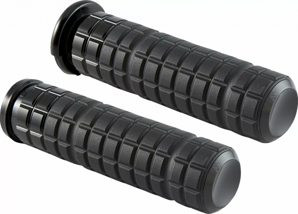 Arlen Ness Grips - Speedliner - Tbw - Black Grips - Speedliner - Tbw -