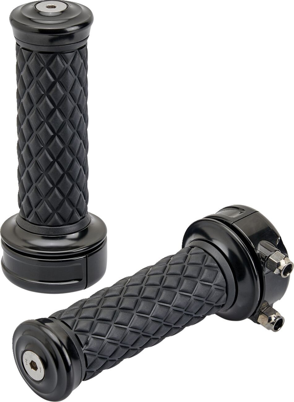 Biltwell Grips - Alumicore - Cstem - Black Grips Alumicore Cstm Blk