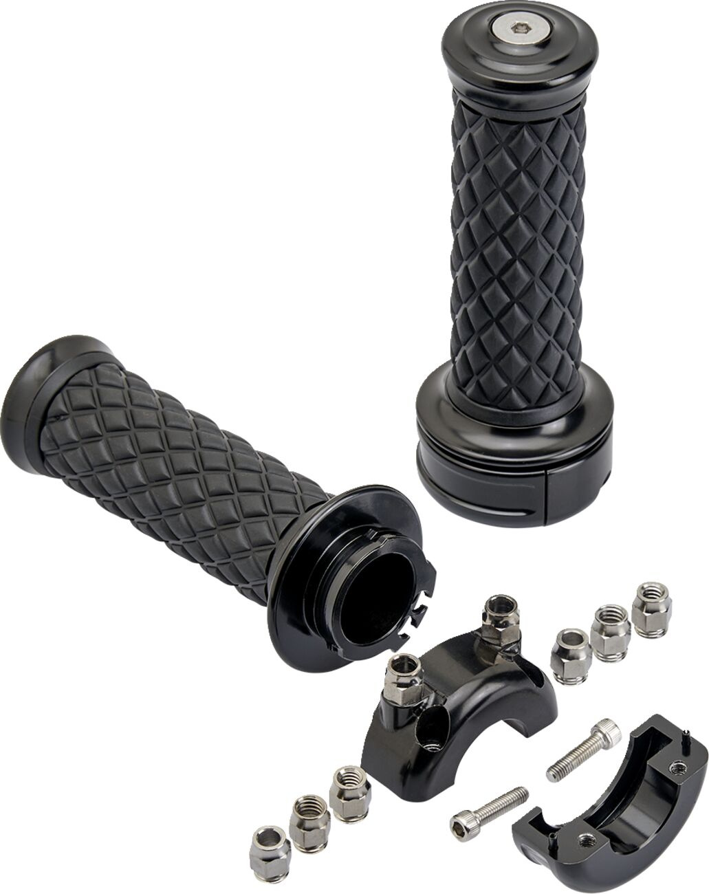 Biltwell Grips - Alumicore - Cstem - Black Grips Alumicore Cstm Blk
