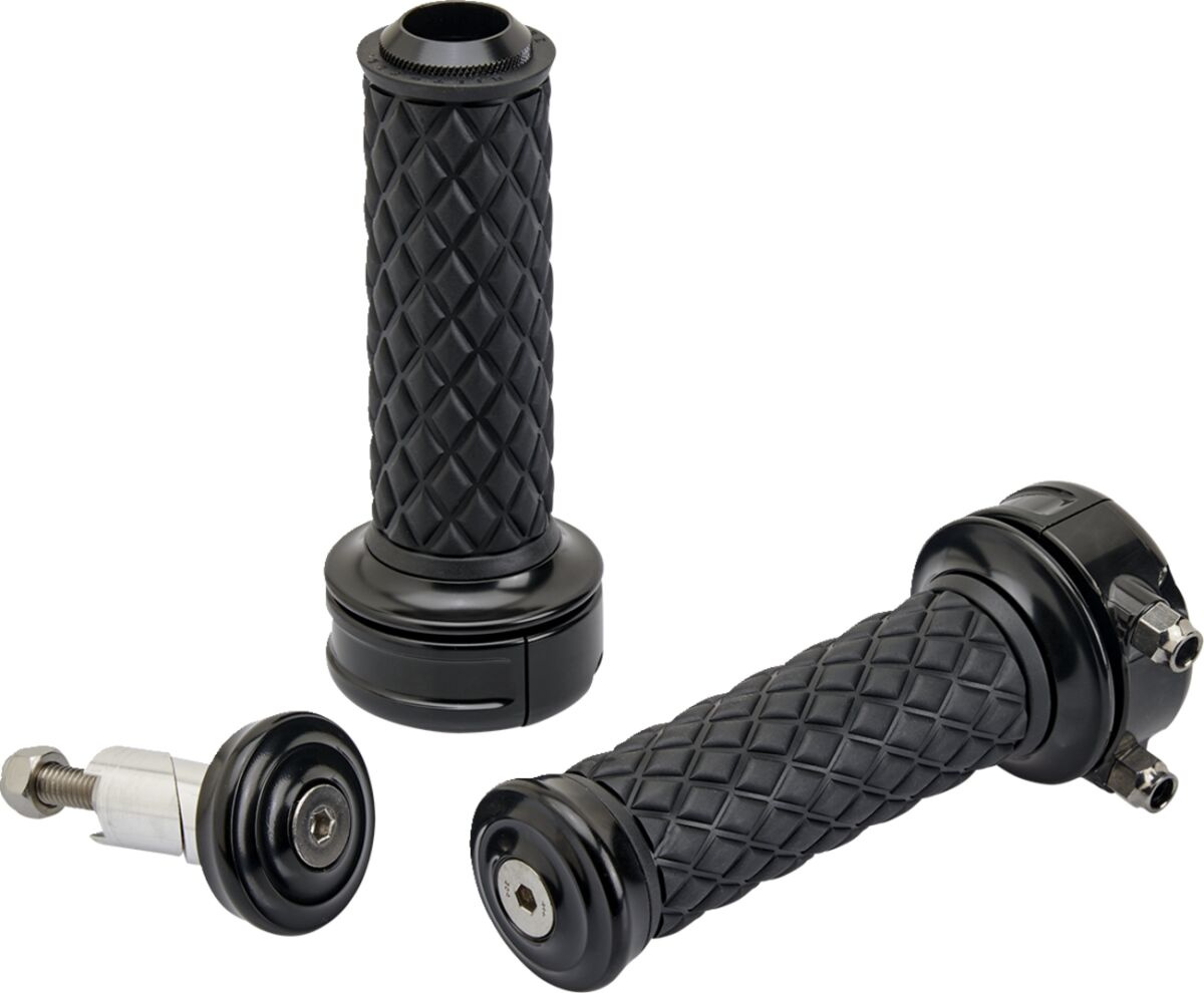 Biltwell Grips - Alumicore - Cstem - Black Grips Alumicore Cstm Blk