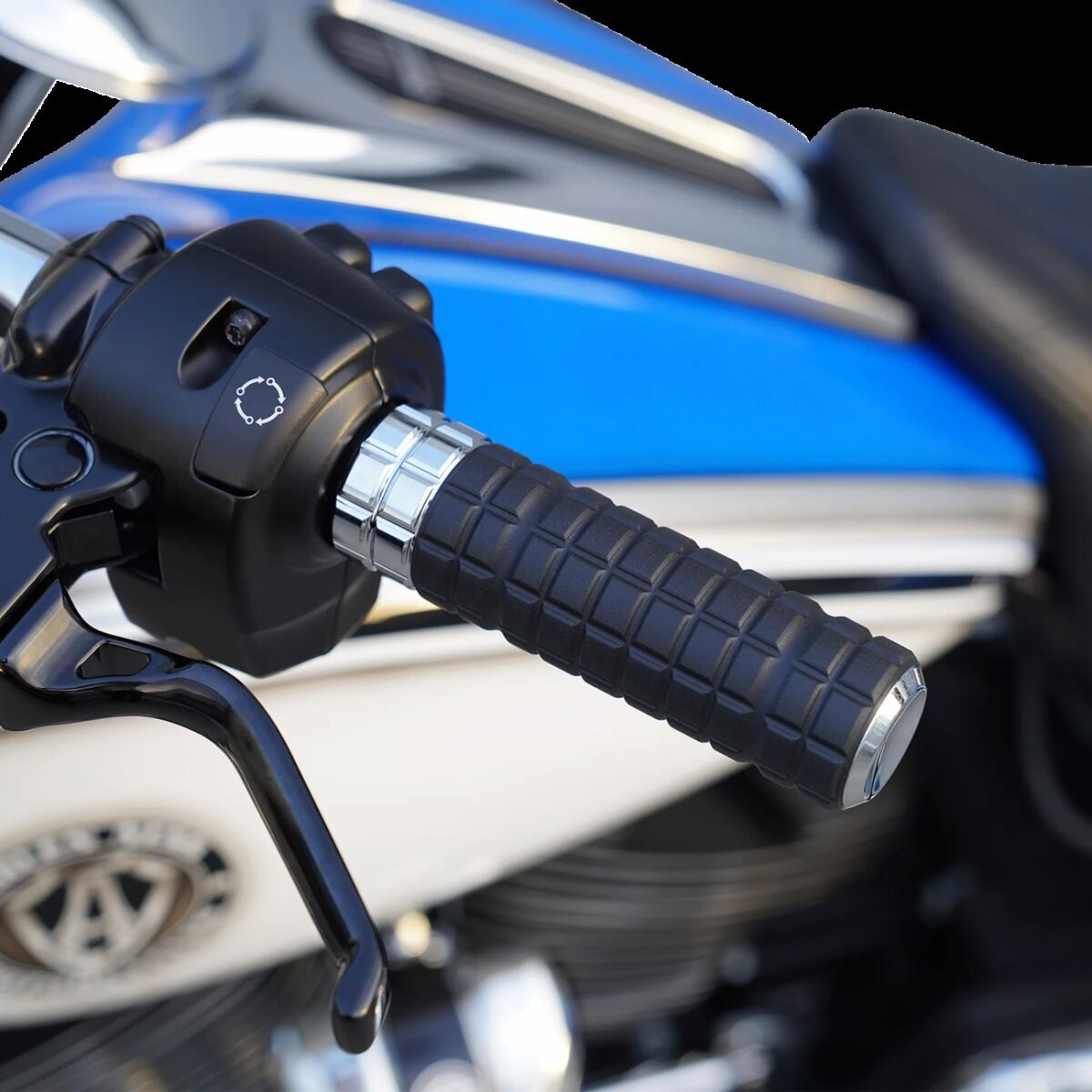 Arlen Ness Grips - Speedliner - Tbw - Chrome Grips - Speedliner - Flhx