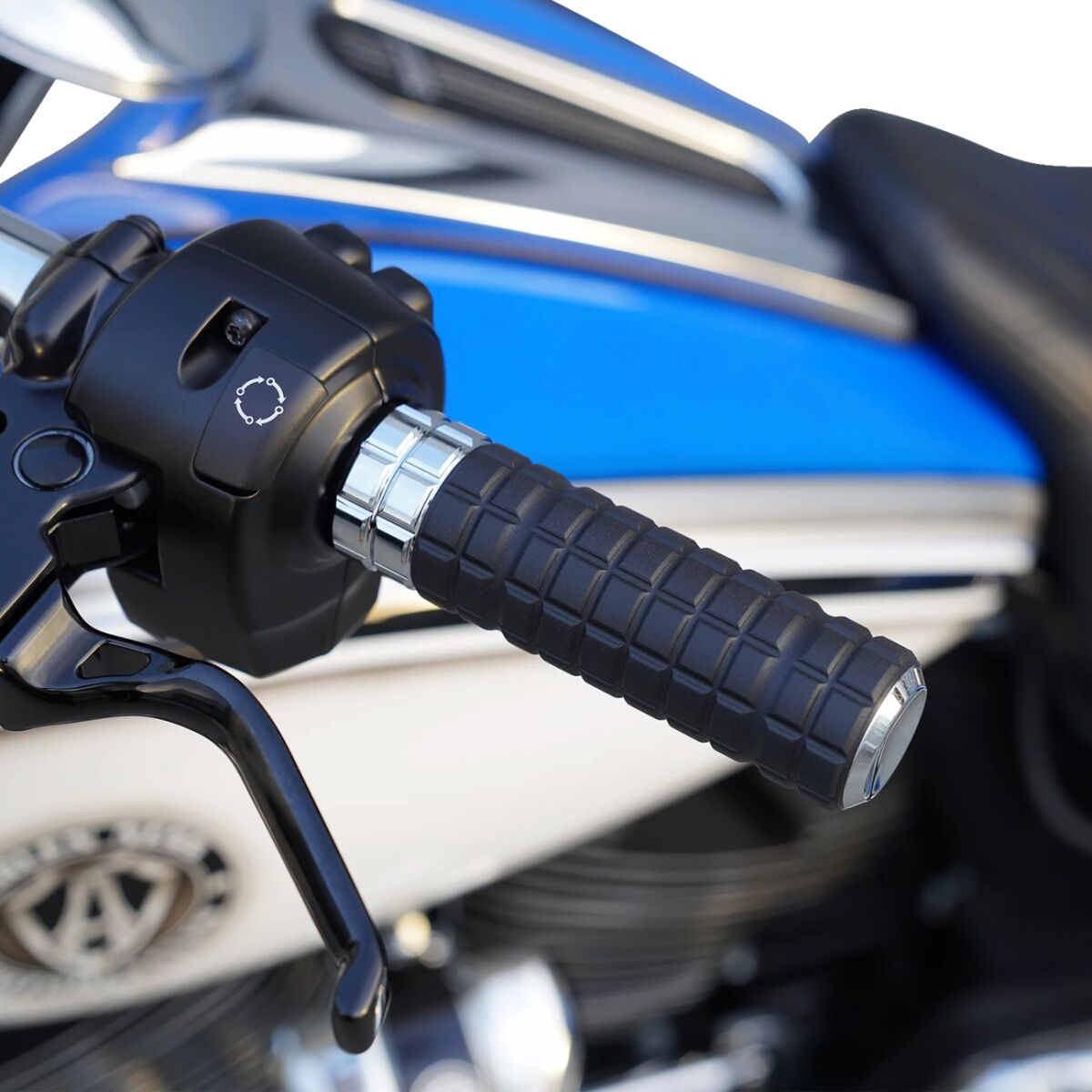 Arlen Ness Grips - Speedliner - Tbw - Chrome Grips - Speedliner - Flhx