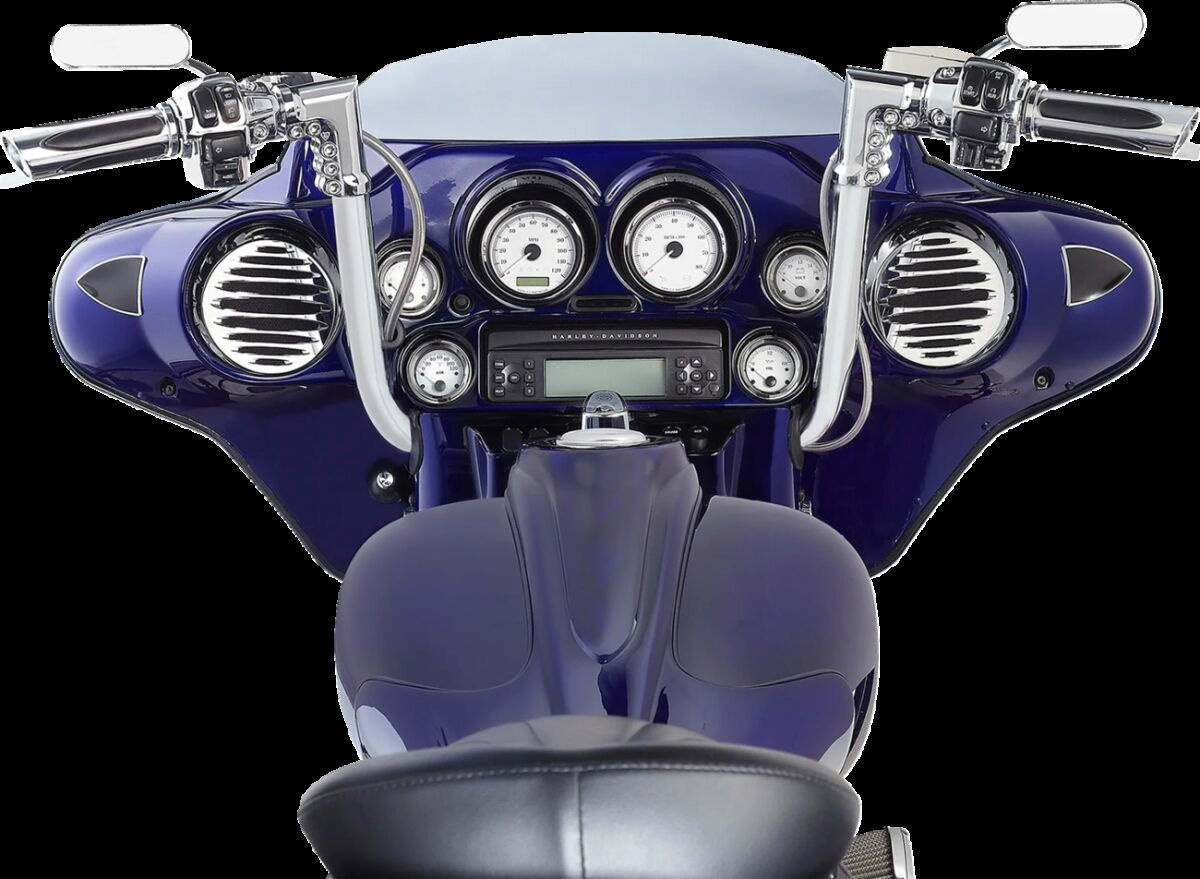 Arlen Ness Grips - Comfort - Deep Cut - Tbw - Chrome Grips - Deep Cut