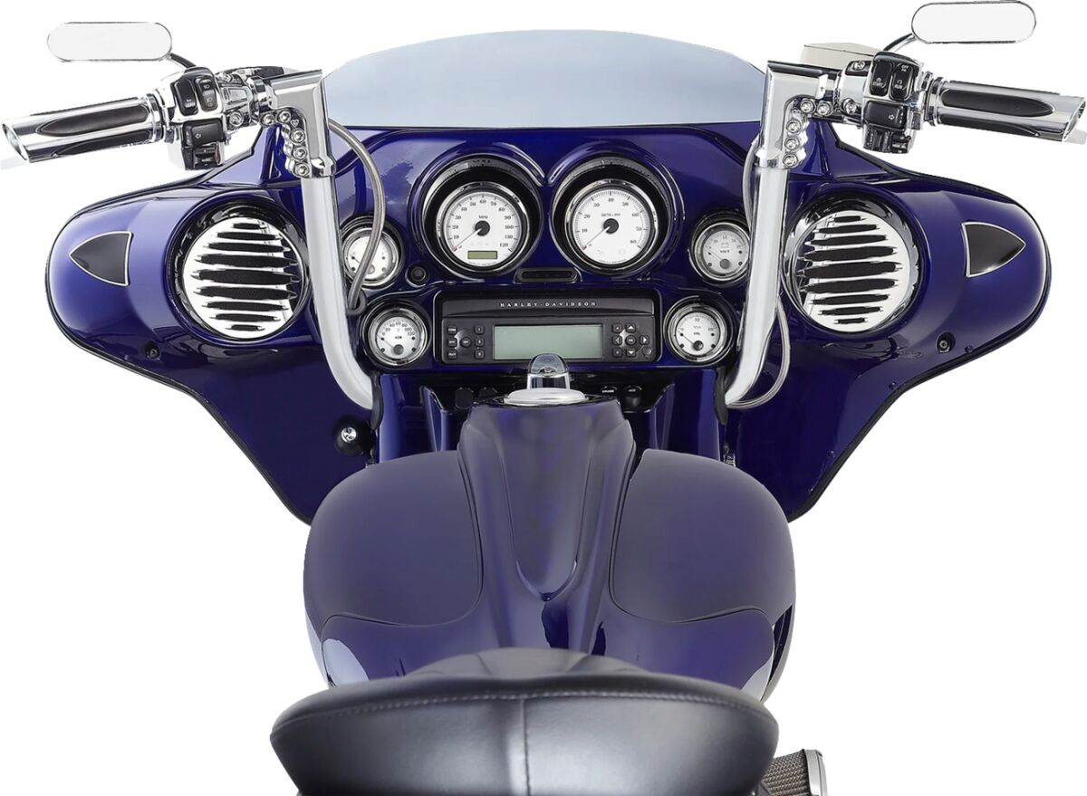 Arlen Ness Grips - Comfort - Deep Cut - Tbw - Chrome Grips - Deep Cut