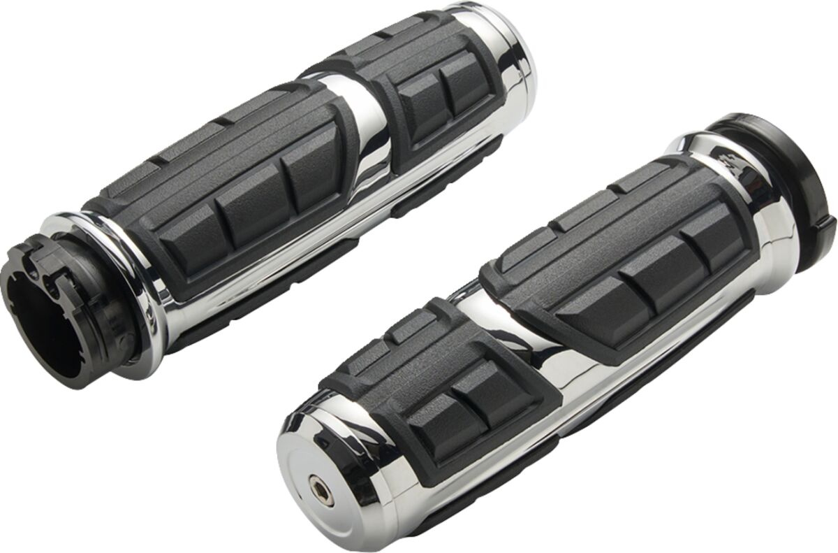 Ciro Grips - Chicane - Street Glide/Road Glide - Chrome Grips Chicane