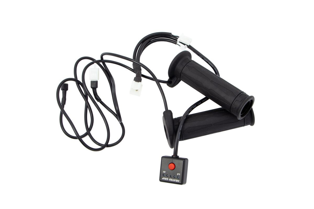 Koso North America Heated Grips Push Rubber Black Heat Grip Push 7/8+7