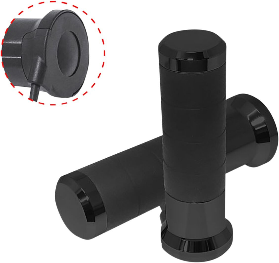 Koso North America  Heated Grip Titan Bk 7/8