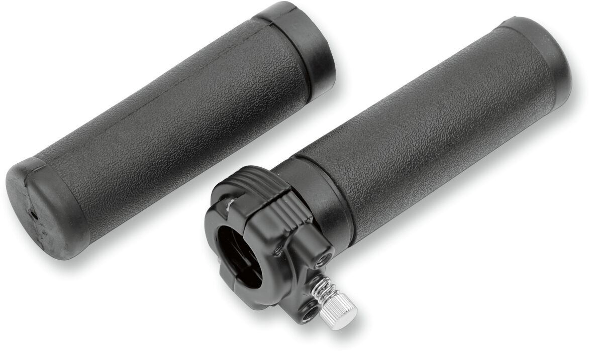 Drag Specialties Throttle Assembly Black Throttle Assy 2Cbl Blk