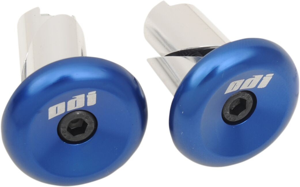 Odi Bar End Plugs Blue Bar End Aluminum Bl