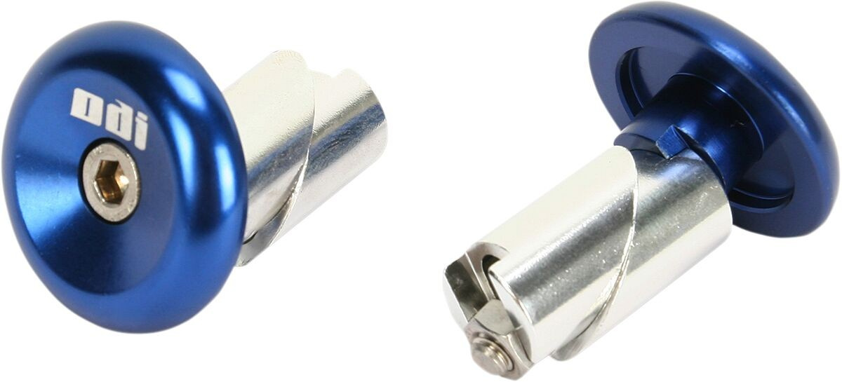 Odi Bar End Plugs Blue Bar End Aluminum Wc Bl