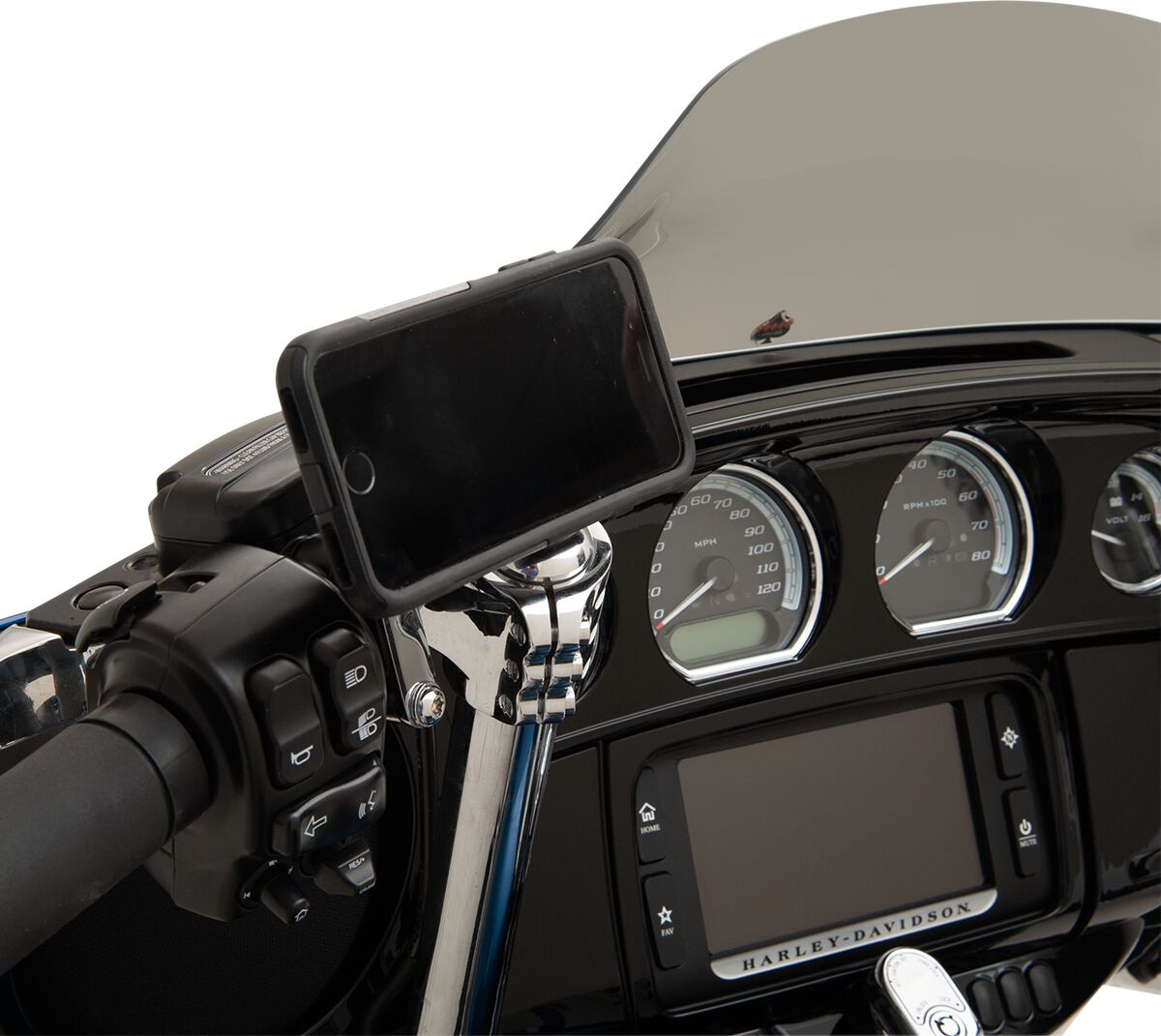 Klock Werks Device Mount Iomounts�?� Left Harley Chrome Io Harley-Davi