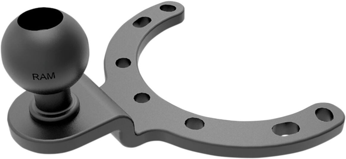 Ram Mounts Mount Base Gas Tank Aluminum Black Base Gas Tank Hon Suz Ya