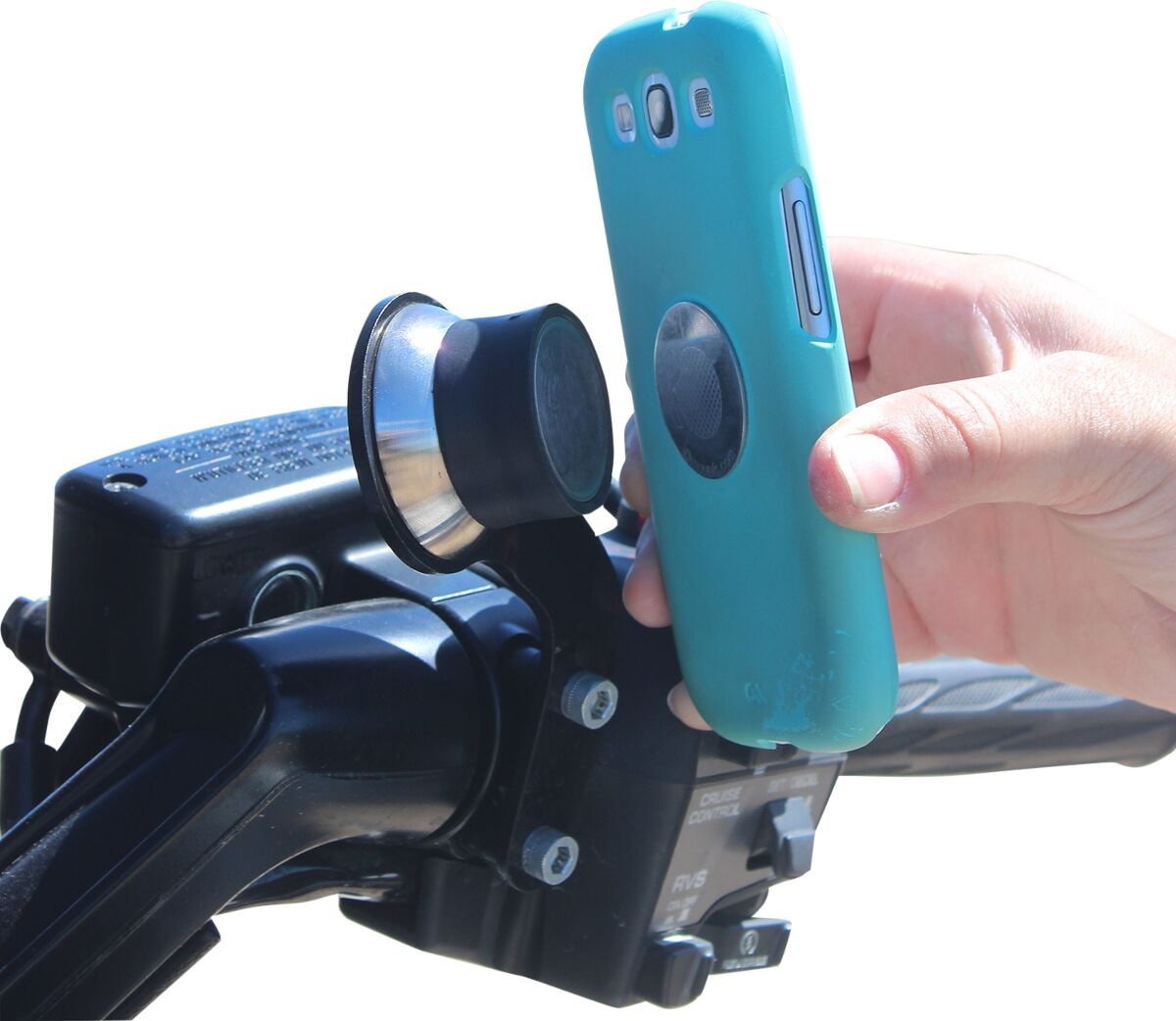 Klock Werks Device Mount Iomounts Left Honda Black Io-2001+-Honda G