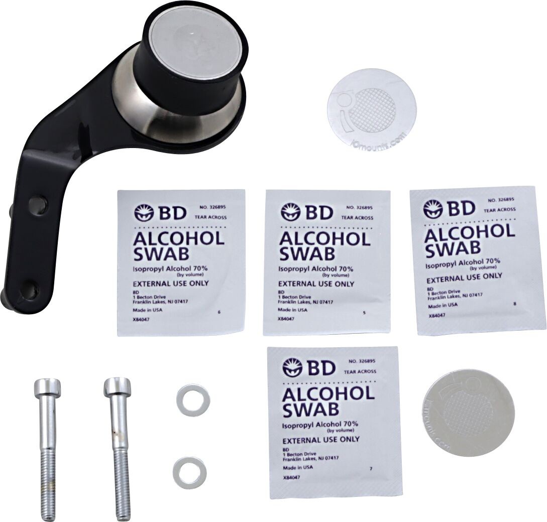 Klock Werks Device Mount Iomounts Left Honda Black Io-2001+-Honda G