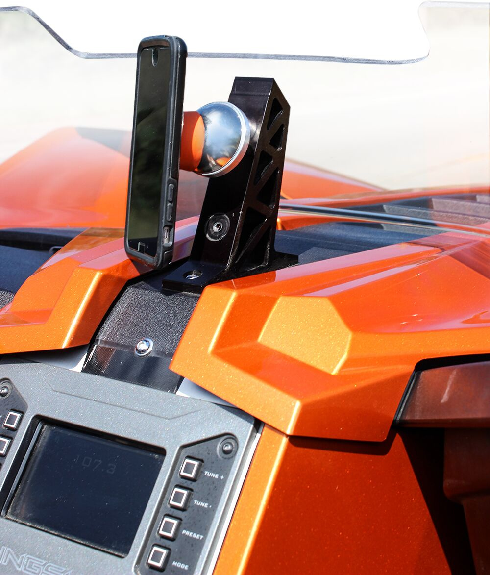 Klock Werks Device Mount Iomounts Polaris Slingshot Black Io 1519 P
