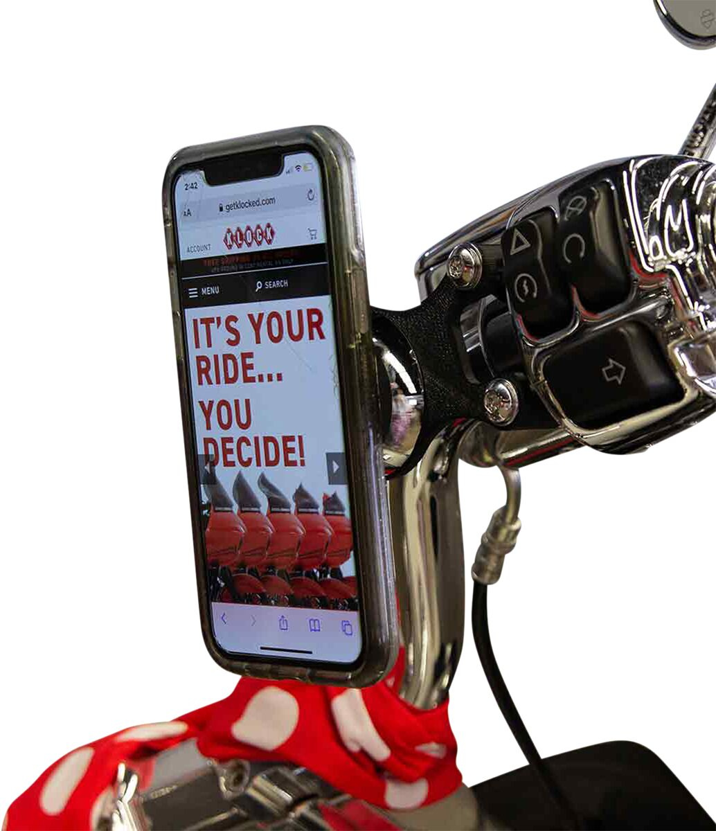 Klock Werks Mount Io Univ Hd Blk Io - Harley-Davidson - Ambidex