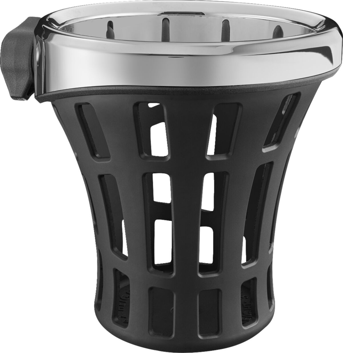 Ciro Drink Holder - Gen 2 - Big Ass - Chrome - Passenger - Chrome Moun