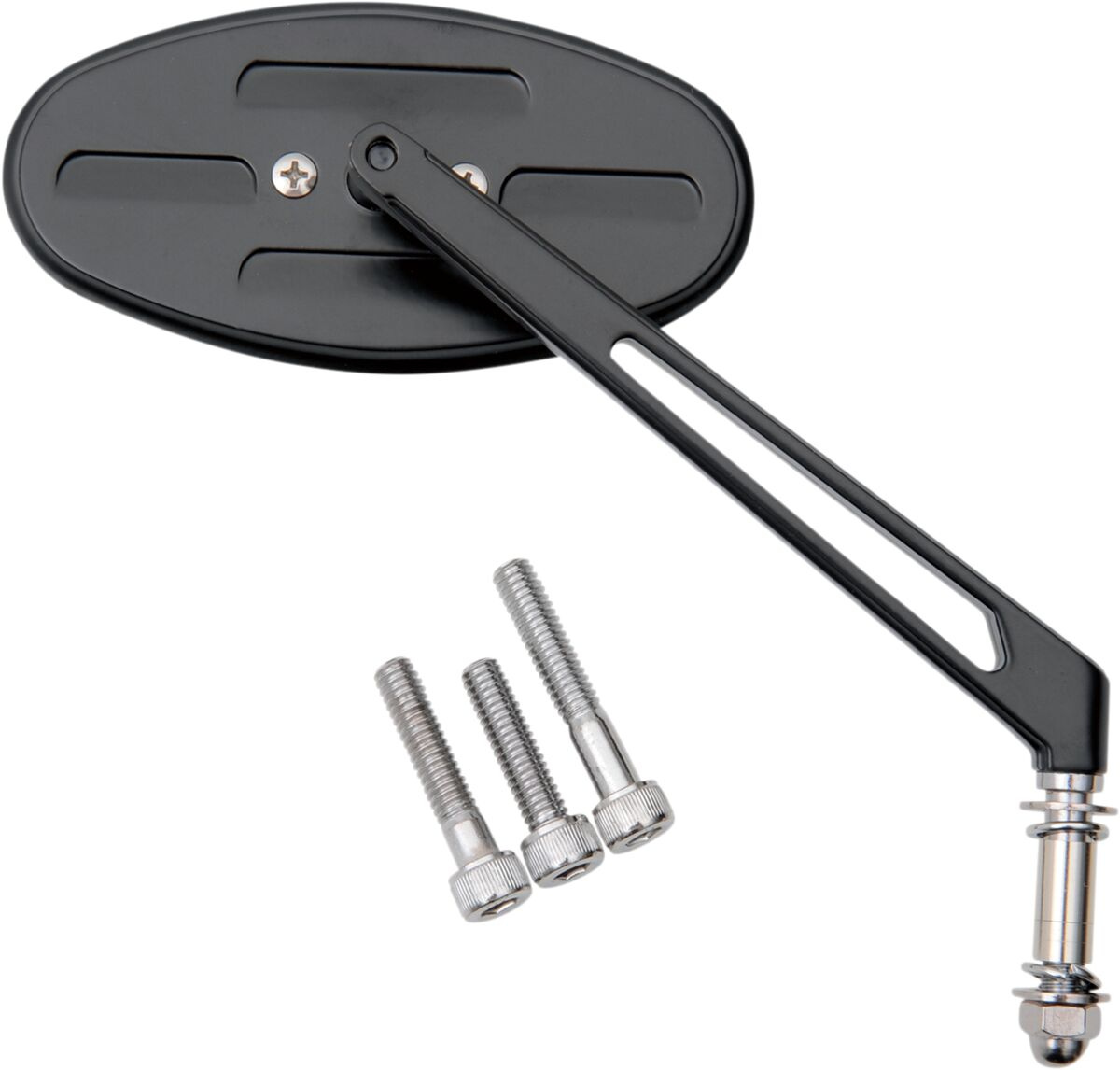 Drag Specialties Mirror Ness Stealth I Oval W/ 4.75