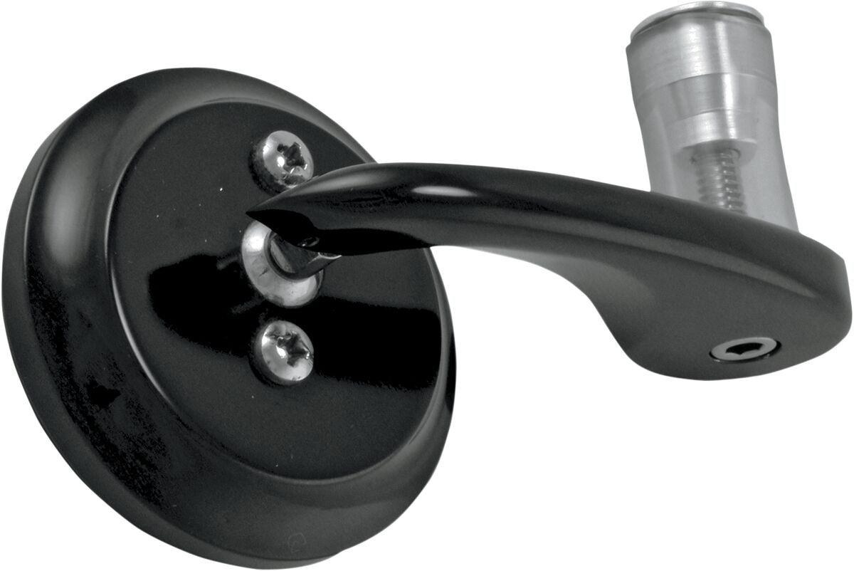 Todd'S Cycle Mirror Bar End Shooter Left Black Mirror Bar End Left Blk