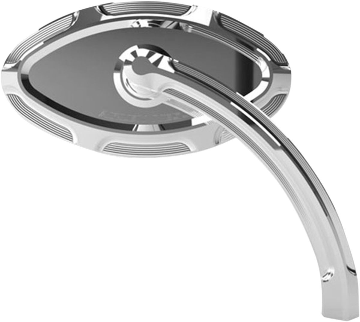 Arlen Ness Mirror Cat Eye Beveled Short Stem Left Chrome Mirror Bvld C