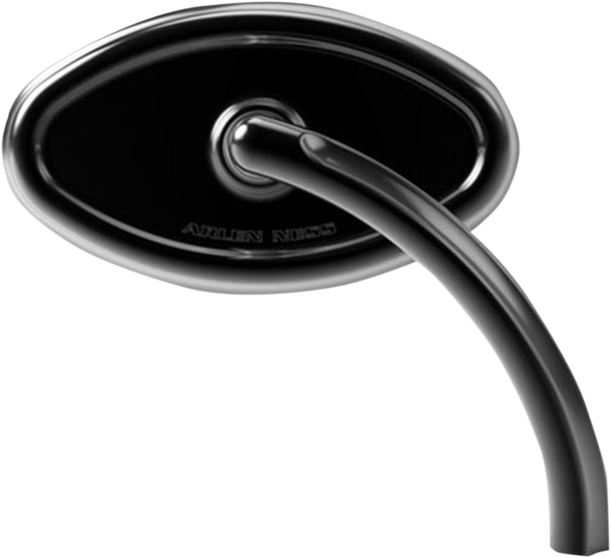 Arlen Ness Mirror Cat Eye Curvaceous Short Stem Left Black Mirror Crvs